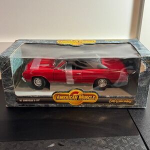 American Muscle 1967 Chevy Chevelle L-78 1 18 Diecast Collector Edition Red